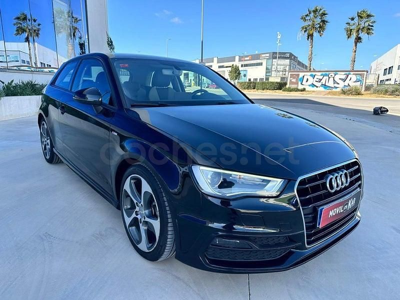 Usado Audi A3 S-Line 110 CV (80 kW) 2016 Negro Berlina