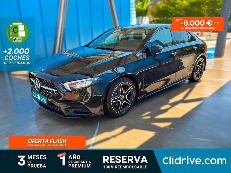 Negro Usado 2022 Mercedes A200 Berlina | 27.990 € (Buen precio) - Imagen 1/3