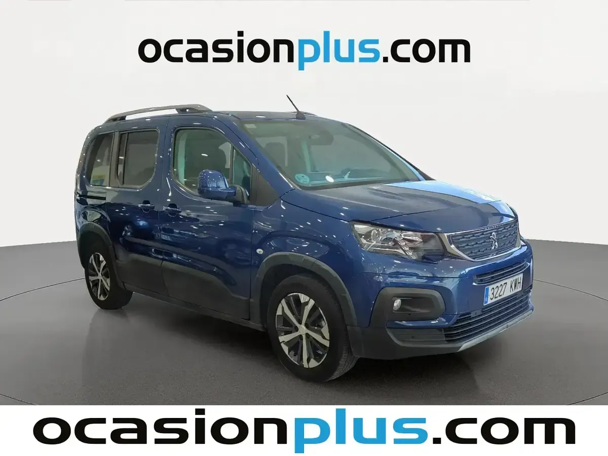 Usado Peugeot Rifter Allure 130 CV (95 kW) 2019 Azul Monovolumen