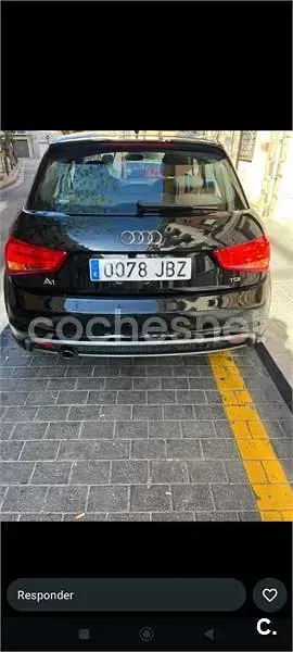 Usado Audi A1 Sportback 90 CV (66 kW) 2015 Negro Utilitario