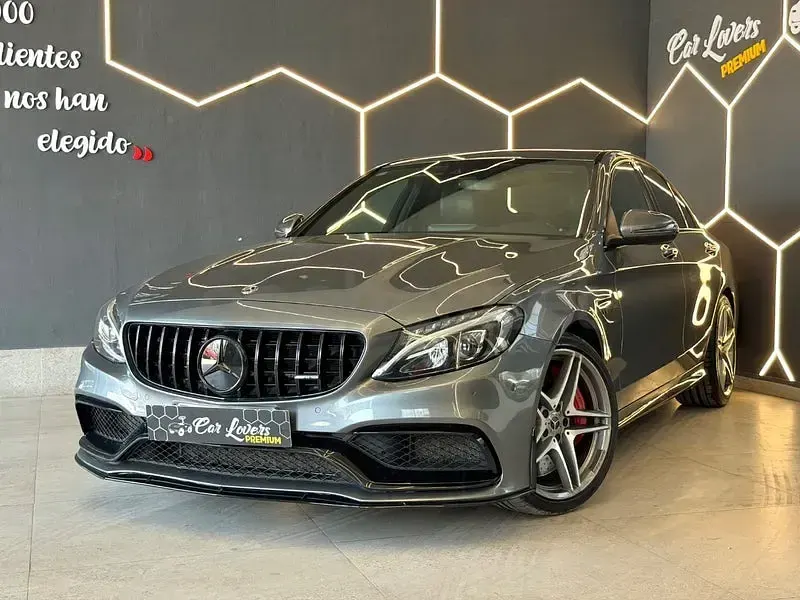 Usado Mercedes C63S AMG 510 CV (375 kW) 2017 Gris / plata Berlina