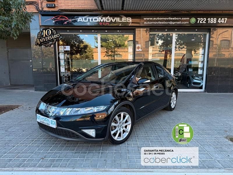 Negro Usado 2007 Honda Civic Comfort Berlina | 7490 € (Precio justo) - Imagen 1/4