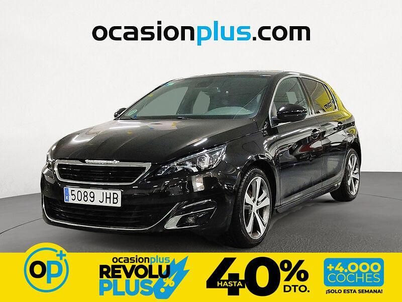Usado Peugeot 308 GT-line 131 CV (96 kW) 2015 Negro Utilitario