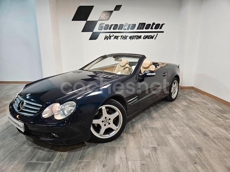 Azul Usado 2002 Mercedes SL500 Descapotable | 17.900 € (Precio justo) - Imagen 1/4