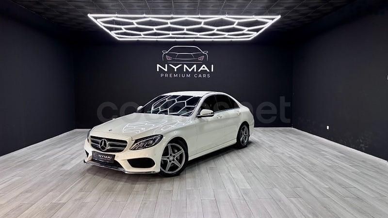 Usado Mercedes C220 AMG line 170 CV (125 kW) 2016 Blanco Berlina