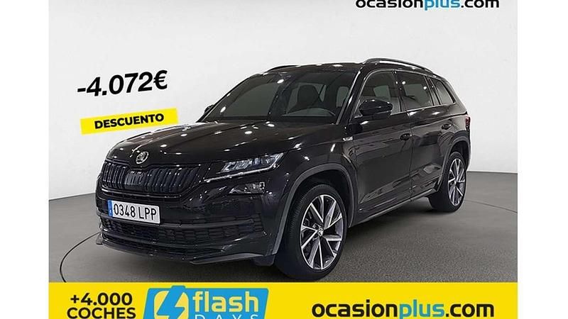 Negro Usado 2021 Skoda Kodiaq SportLine SUV | 28.000 € (Buen precio) - Imagen 1/4