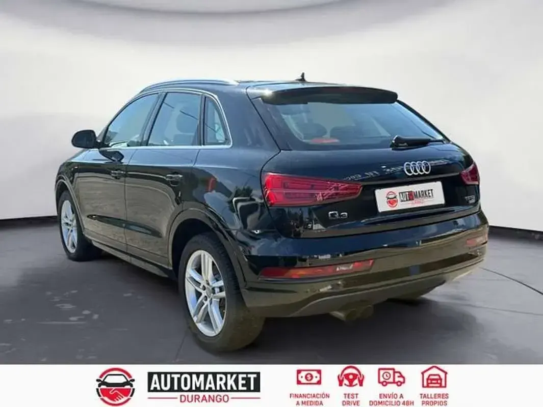 Usado Audi Q3 150 CV (110 kW) 2017 Negro SUV