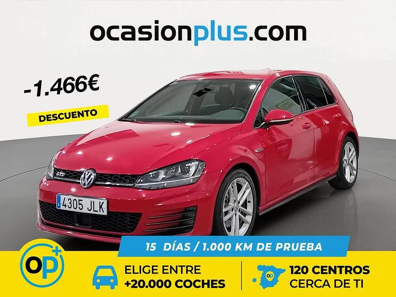 Rojo Usado 2016 VW Golf VII GTD | 19.800 € (Precio justo) - Imagen 1/4