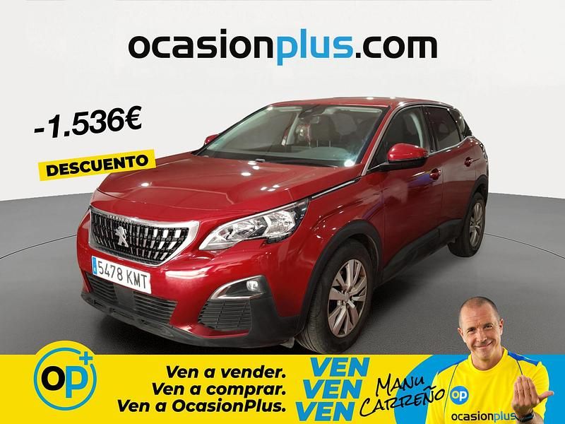 Usado Peugeot 3008 Active 120 CV (88 kW) 2018 Rojo SUV