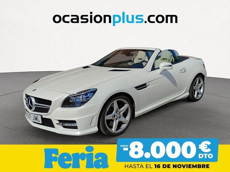 Blanco Usado 2016 Mercedes SLK200 AMG Descapotable | 30.250 € (Precio justo) - Imagen 1/4