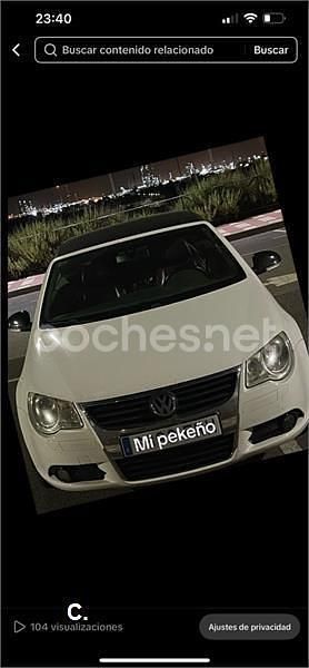 Usado VW Eos 140 CV (102 kW) 2007 Blanco Descapotable