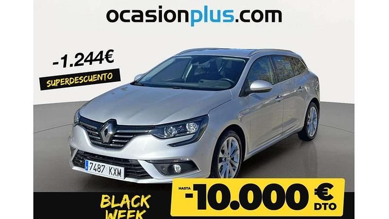 Gris Usado 2019 Renault Mégane GrandTour Zen Familiar | 12.446 € (Precio justo) - Imagen 1/4