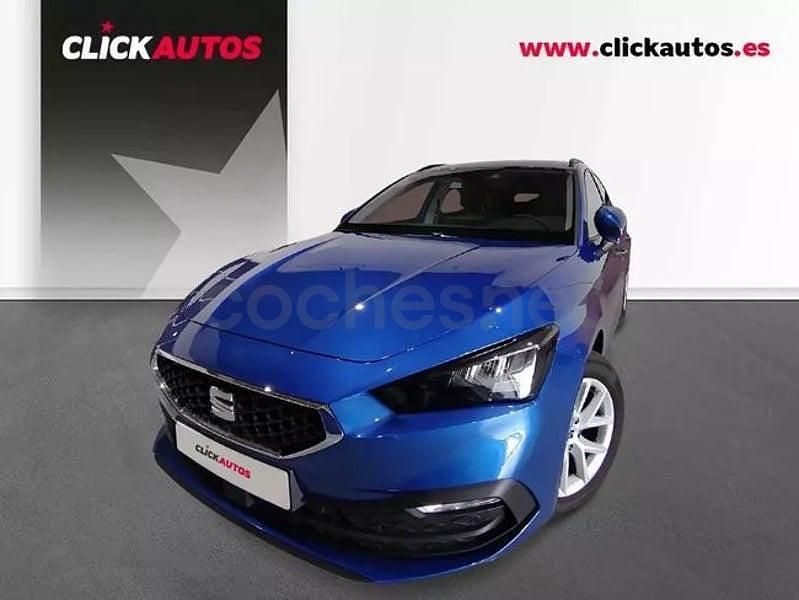 Usado Seat Leon Style 116 CV (85 kW) 2025 Azul Familiar