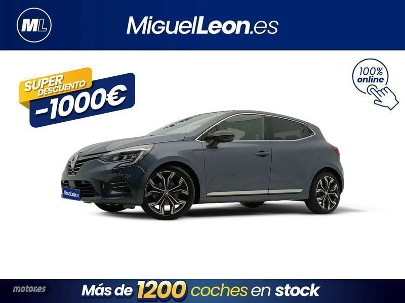 Azul Usado 2023 Renault Clio V Techno Berlina | 16.985 € (Precio justo) - Imagen 1/3