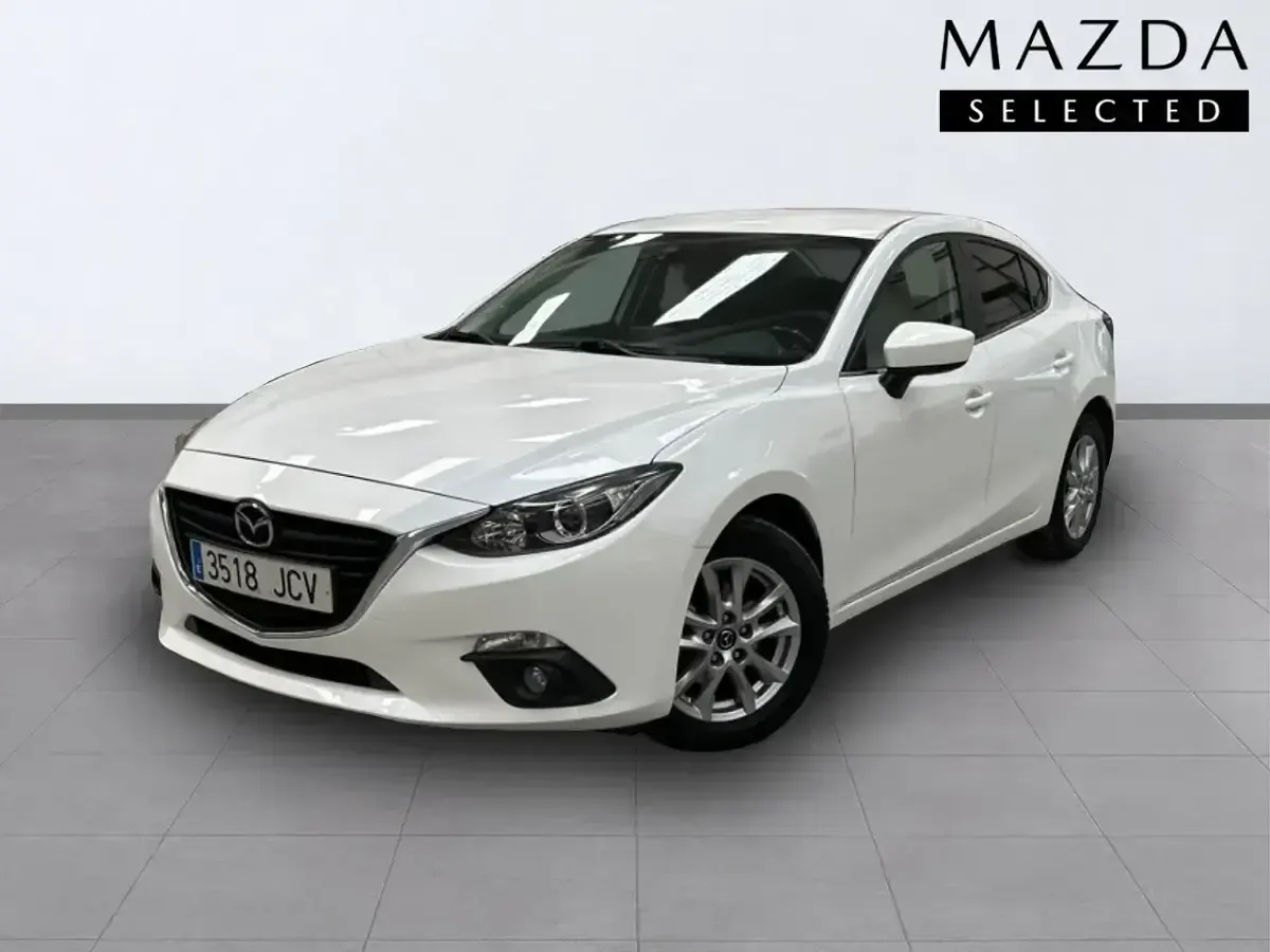 Usado Mazda 3 Style 100 CV (73 kW) 2015 Blanco Berlina