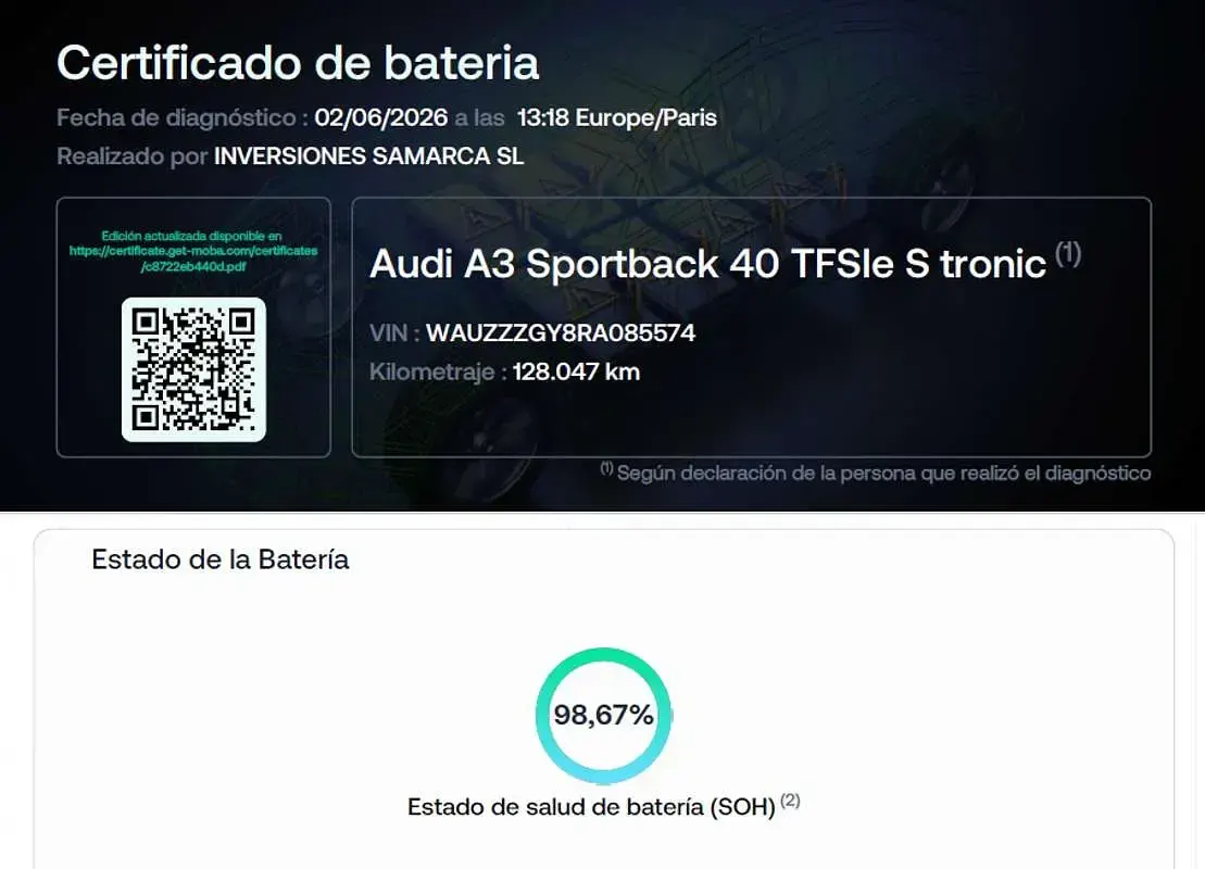 Usado Audi A3 Sportback Advanced 204 CV (150 kW) 2024 Azul Utilitario