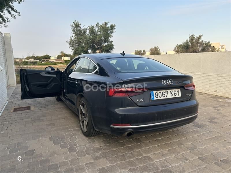 Negro Usado 2018 Audi A5 Sportback Sport Berlina | 24.500 € (Caro) - Imagen 1/4