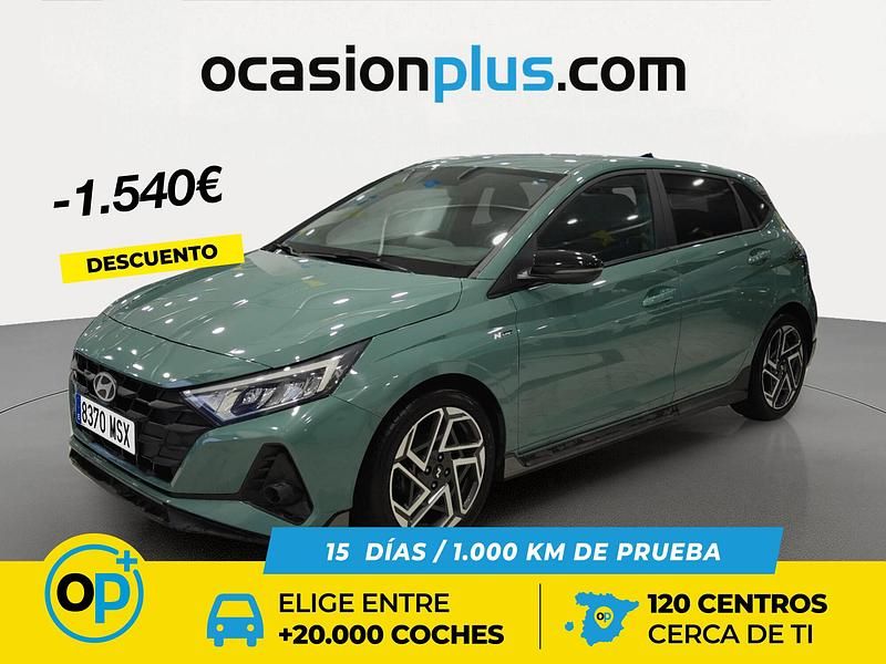 Verde Usado 2024 Hyundai i20 N Line Berlina | 16.950 € (Precio justo) - Imagen 1/4