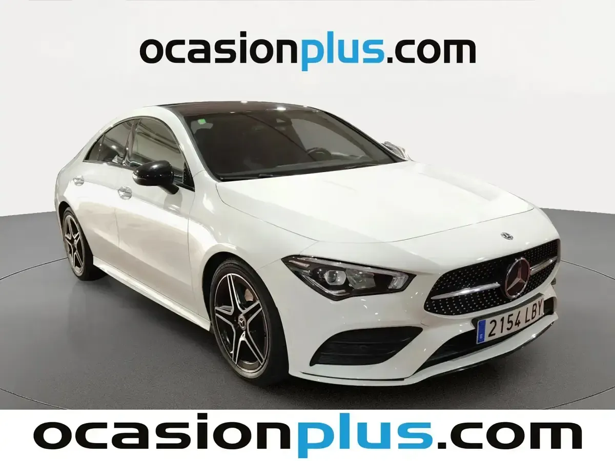 Usado Mercedes CLA200 150 CV (110 kW) 2019 Blanco Coupe