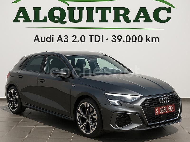 Gris / plata Usado 2023 Audi A3 Sportback S-Line Berlina | 28.999 € (Precio justo) - Imagen 1/4
