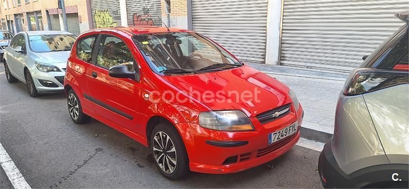 Rojo Usado 2007 Chevrolet Kalos SE Berlina | 2800 € (Precio justo) - Imagen 1/4