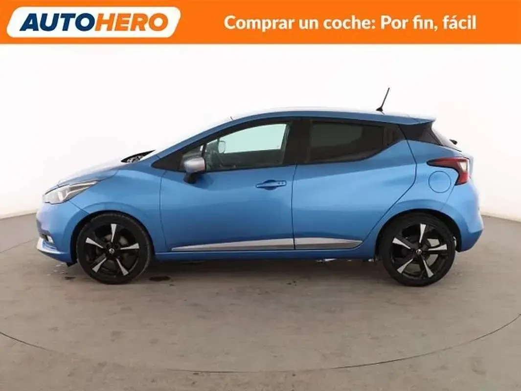 Usado Nissan Micra Tekna 86 CV (63 kW) 2017 Azul Utilitario