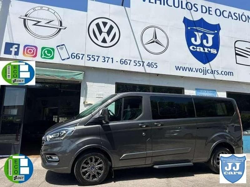 Gris Usado 2022 Ford Tourneo Custom Titanium Monovolumen | 37.500 € (Precio justo) - Imagen 1/4