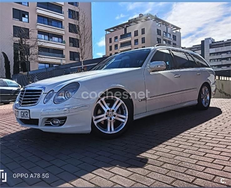 Usado Mercedes E220 Avantgarde 170 CV (125 kW) 2008 Blanco Familiar