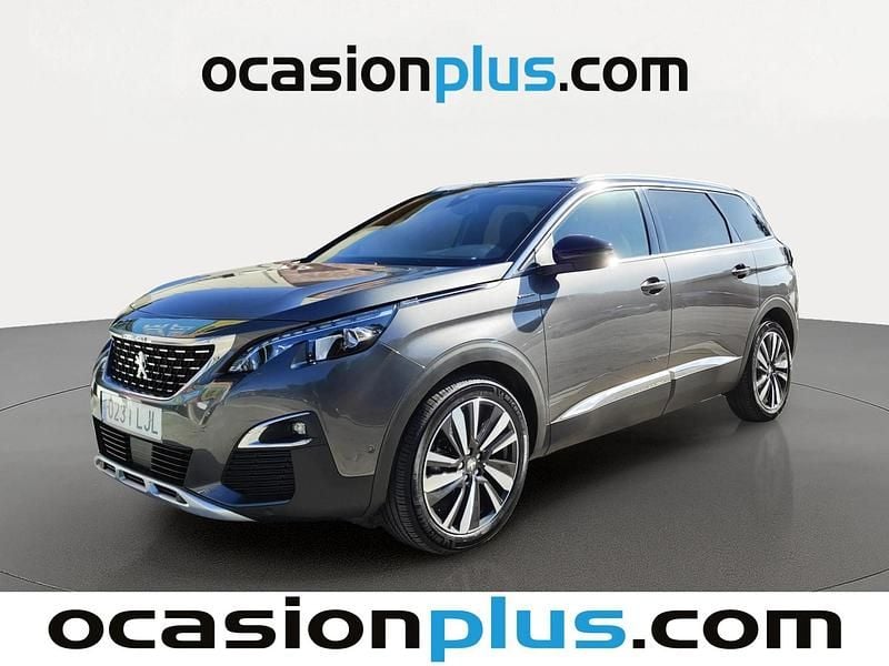 Gris Usado 2020 Peugeot 5008 GT-line Monovolumen | 20.446 € (Precio justo) - Imagen 1/4