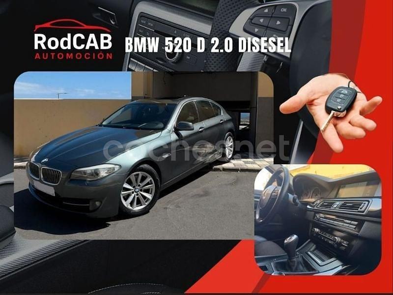 Gris / plata Usado 2011 BMW 520 Efficient Dynamics Berlina | 12.999 € (Precio justo) - Imagen 1/4