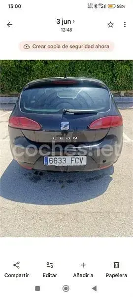 Usado Seat Leon Stylance 140 CV (102 kW) 2006 Negro Utilitario