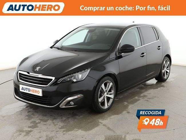 Usado Peugeot 308 Allure 125 CV (91 kW) 2014 Negro Berlina