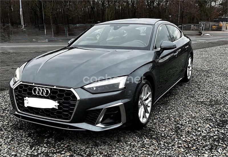 Usado Audi A5 Sportback S-Line 163 CV (119 kW) 2020 Gris / plata Utilitario