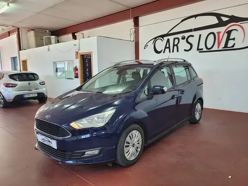 Usado Ford Grand C-Max Trend 120 CV (88 kW) 2016 Azul Monovolumen