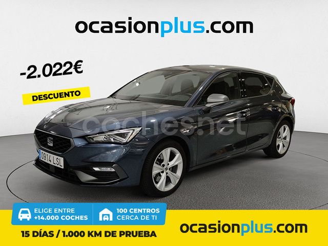 Gris / plata Usado 2021 Seat Leon FR Berlina | 21.500 € (Precio justo) - Imagen 1/4
