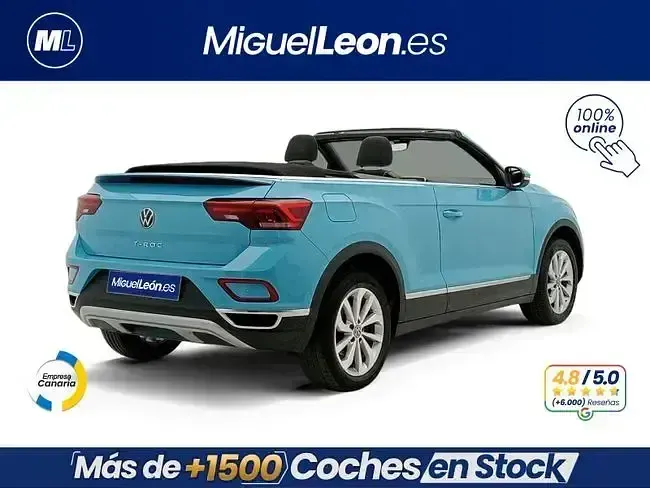 Usado VW T-Roc Style 110 CV (80 kW) 2022 Azul SUV