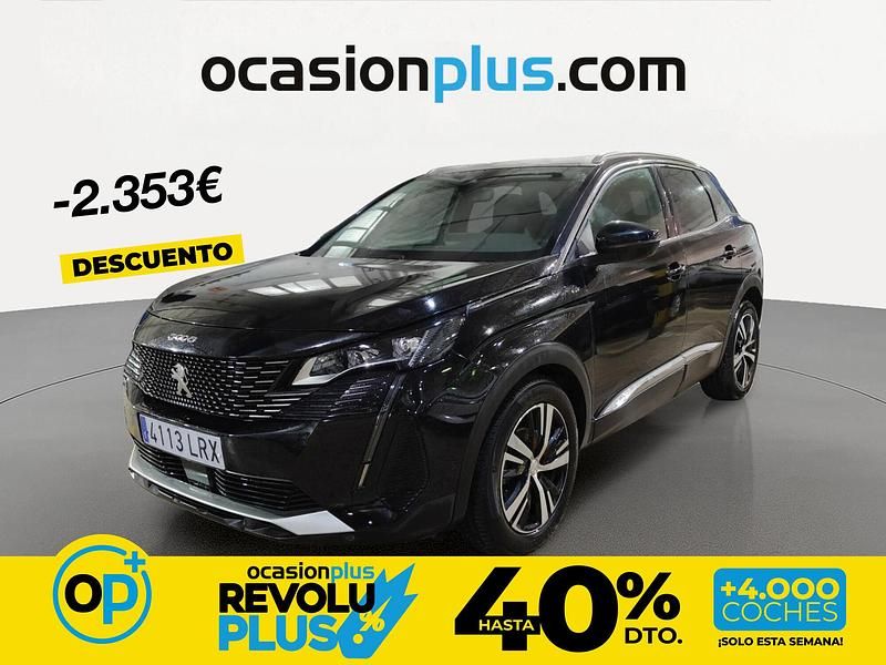 Usado Peugeot 3008 GT 130 CV (95 kW) 2021 Negro SUV