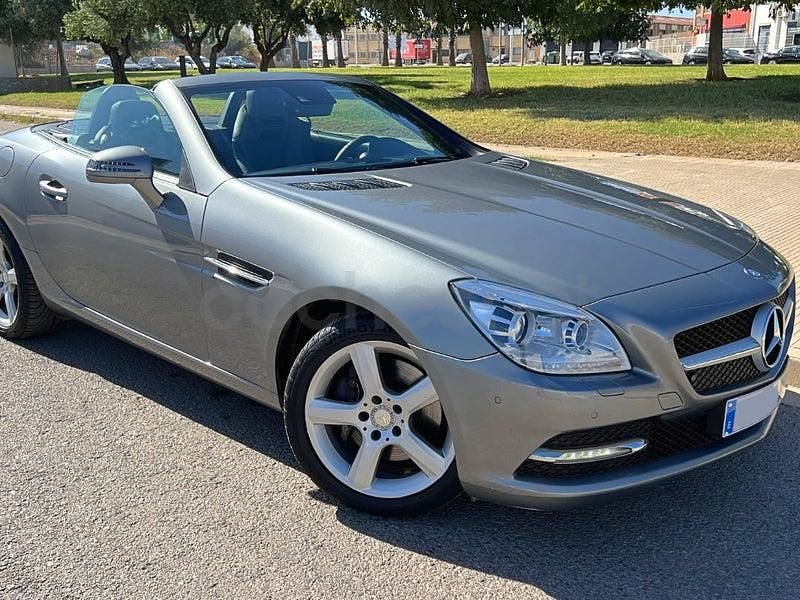Usado Mercedes SLK250 204 CV (150 kW) 2014 Gris / plata Descapotable