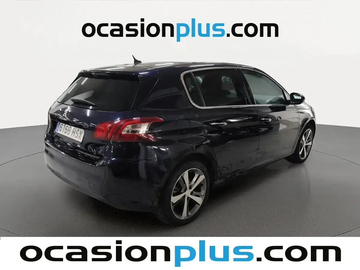 Usado Peugeot 308 Allure 125 CV (91 kW) 2013 Azul Utilitario