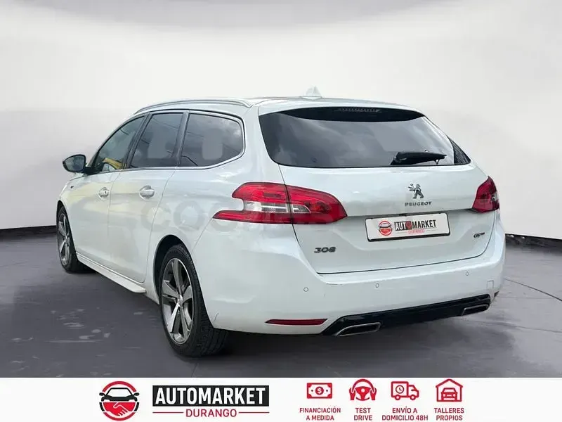Usado Peugeot 308 SW GT-line 150 CV (110 kW) 2016 Blanco Familiar