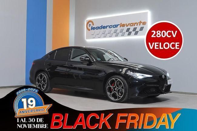 Negro Usado 2021 Alfa Romeo Giulia Veloce Berlina | 33.900 € (Precio justo) - Imagen 1/4