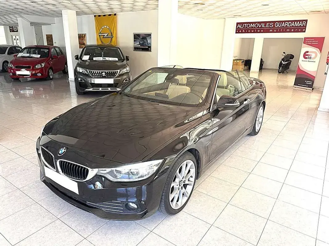 Usado BMW 420 Sport Line 184 CV (135 kW) 2015 Negro Descapotable