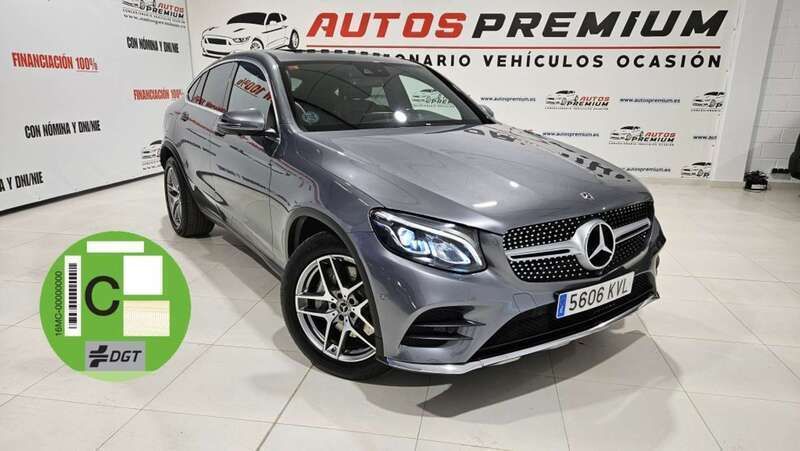Gris Usado 2019 Mercedes GLC250 Coupe | 33.999 € (Buen precio) - Imagen 1/4