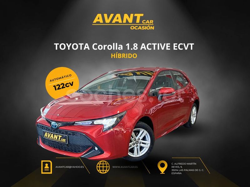 Rojo Usado 2019 Toyota Corolla Active Berlina | 15.900 € (Buen precio) - Imagen 1/4