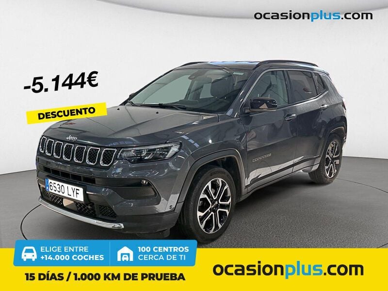 Gris / plata Usado 2022 Jeep Compass Limited SUV | 20.290 € (Precio justo) - Imagen 1/4