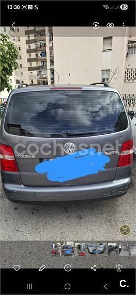 Usado VW Touran Trendline 140 CV (102 kW) 2005 Gris / plata Monovolumen