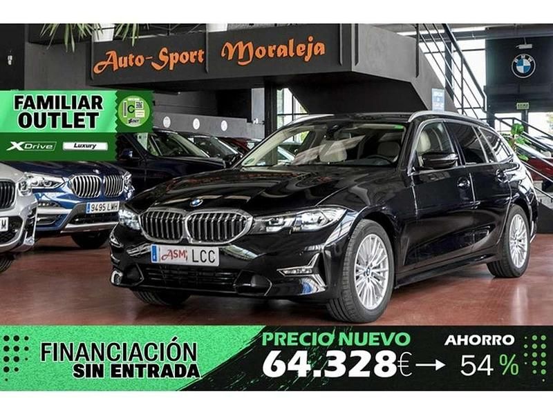 Negro Usado 2019 BMW 320 Luxury Line Familiar | 28.400 € (Precio justo) - Imagen 1/4
