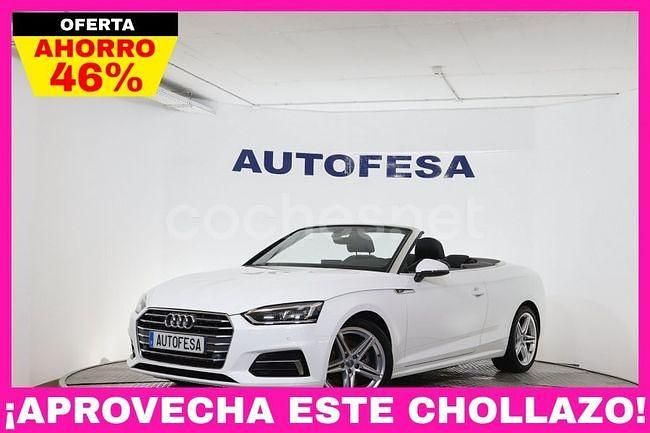 Blanco Usado 2018 Audi A5 Cabriolet S-Line Descapotable | 30.900 € (Precio justo) - Imagen 1/4