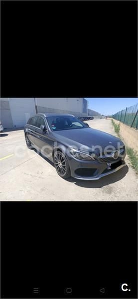 Gris / plata Usado 2015 Mercedes C220 Exclusive Familiar | 19.000 € (Un poco caro) - Imagen 1/4