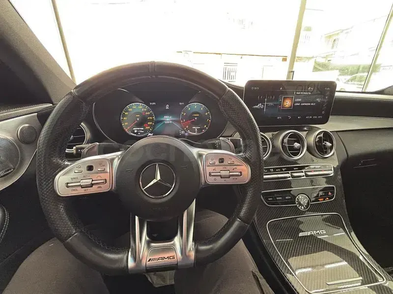 Usado Mercedes C63 AMG AMG 476 CV (350 kW) 2019 Gris / plata Coupe